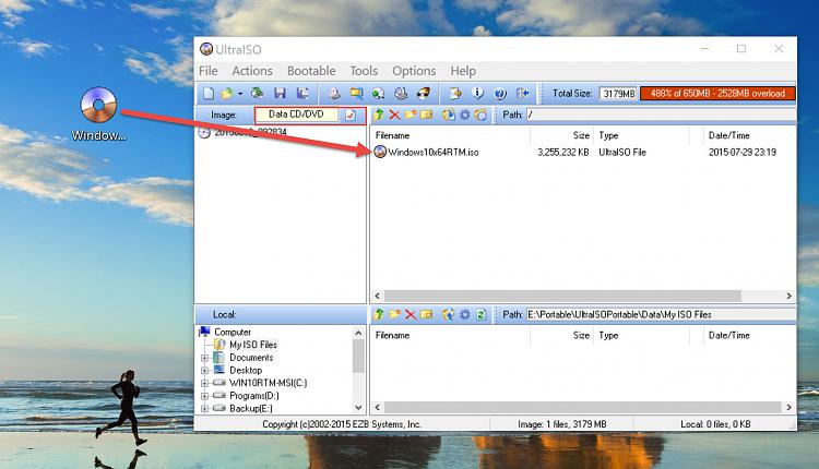 make iso image of windows 10 dvd