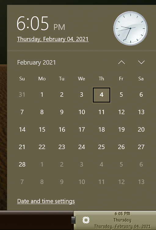 Why is there no analogue clock option for tray?-000463.png