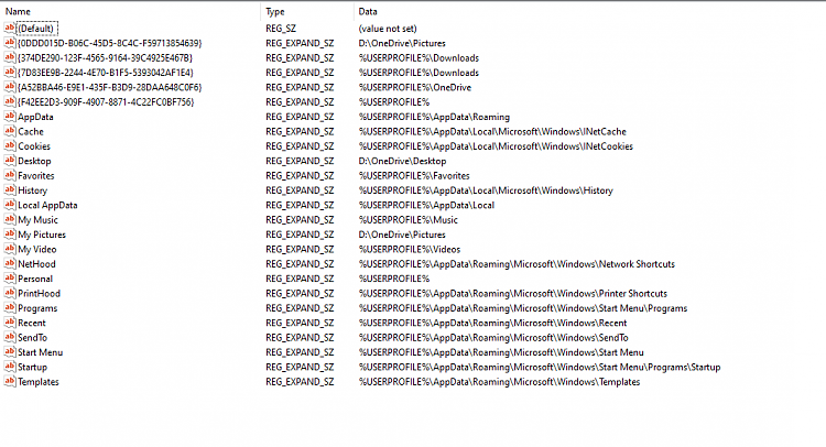 Wrong Location(?) of Documents folder and OneDrive problems Win 10-3.1-user-shell-folders.png