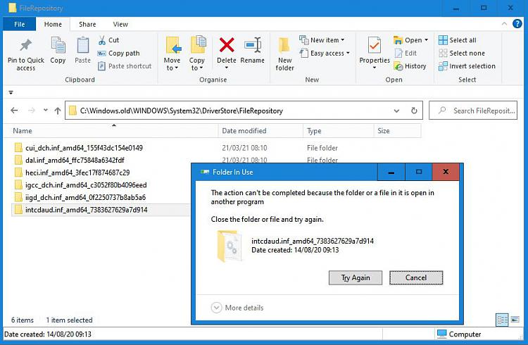 Cannot delete remaining windows.old repository files-filerepositorycannotdelete.jpg