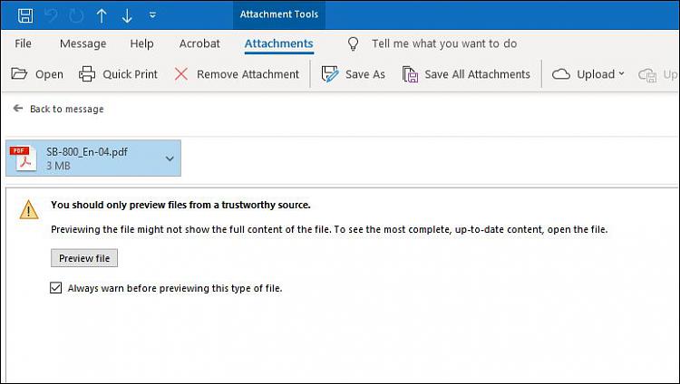 How can I get .PDF files to preview in Windows Explorer &amp; Outlook?-outlook-preview-warning.jpg
