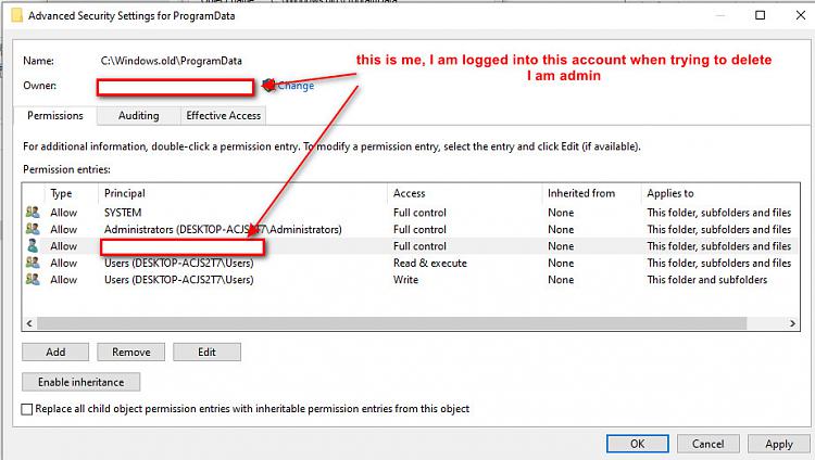 can't delete windows.old after changing myself to the owner-trusted-installer2.jpg