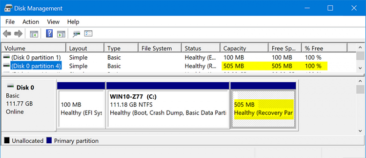 How to put back the Windows 10 Pro - Recovery partition ?-ss010.png