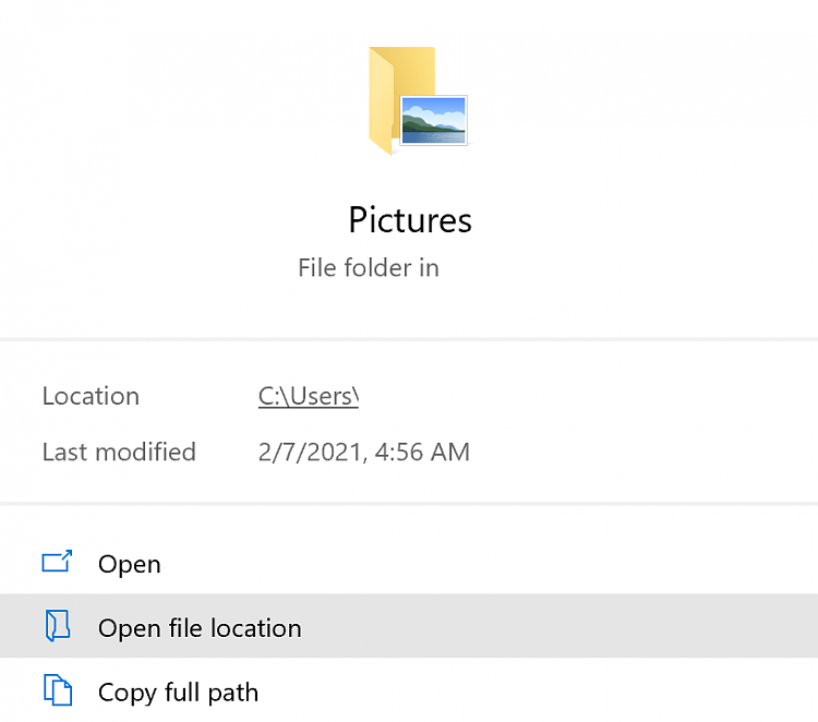 Can't open folder location via windows search and &quot;open file location&quot;-untitled.png