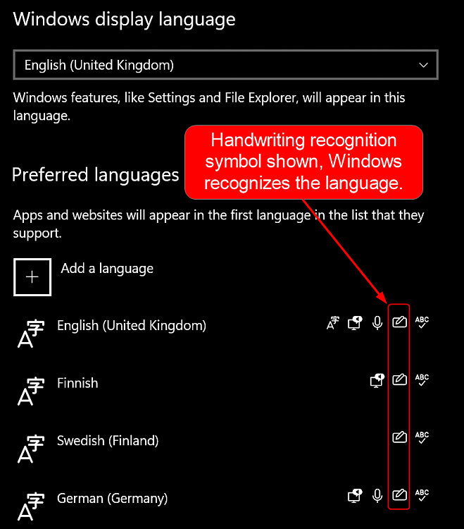 How to get handwriting recognition to recognise diacritical marks?-image.png