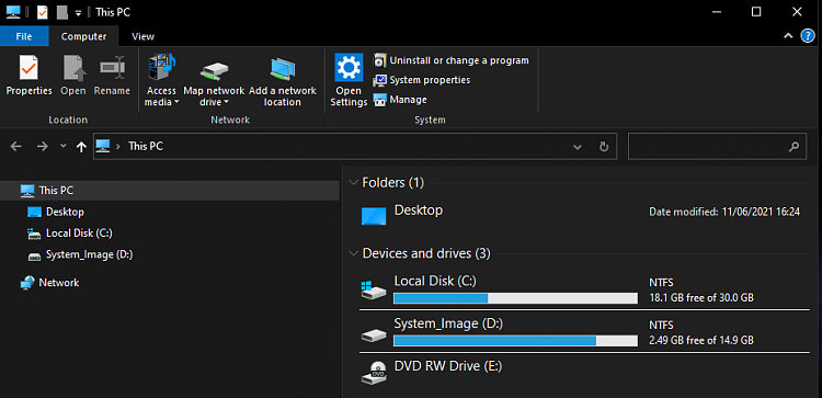 How to remove these &quot;Folders&quot; &amp; &quot;Devices and drives&quot;  from explorer-this_pc_open.png