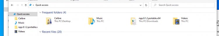 Explorer &amp; Quick access showing recent not frequent folders-image.png