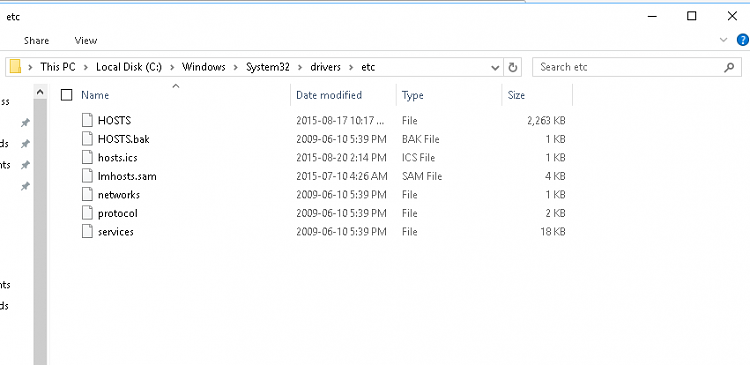 Help!!! why can't i find Hosts file in system 32-hosts-folder.png