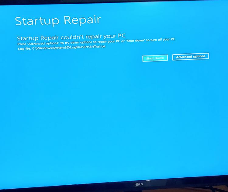 Loop: Prepare Automatic Repair - Diagnosing your PC, error-20211024_190547.jpg