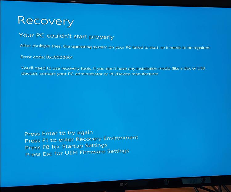 Loop: Prepare Automatic Repair - Diagnosing your PC, error-20211025_093955.jpg