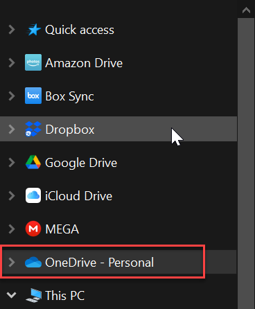 What happened to the name of my OneDrive folder in my navigation pane?-image.png