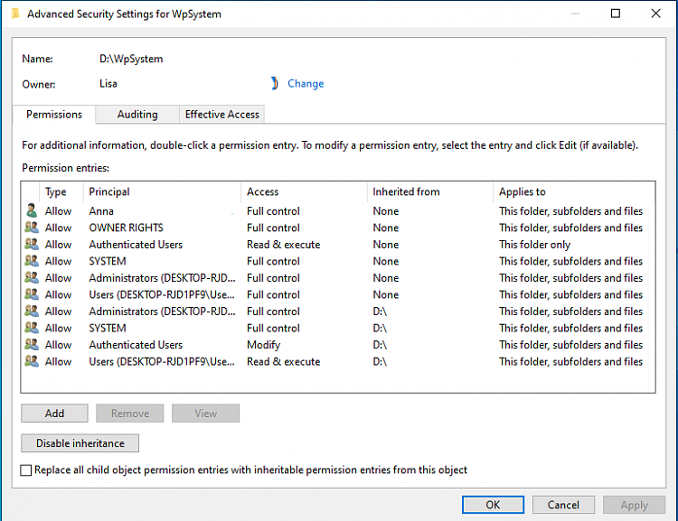 Boot drive died, can't access files from 2nd drive but folder locked-wpsystem.png