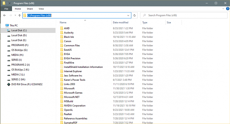 Stored Files On DVD-R And Elsewhere Suddenly Inacessable In 21H1-image1.png