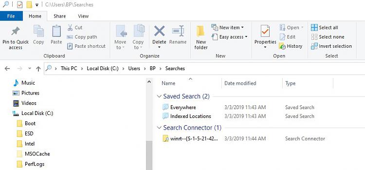 What is &quot;Searches&quot; in my Users folder? Can I delete these files?-searches.jpg