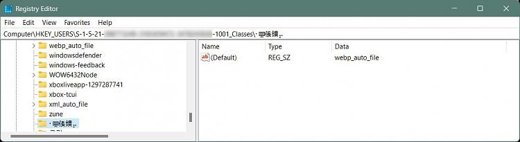 Oddly named entries under Computer\HKEY_CURRENT_USER\SOFTWARE\Classes\-chinesecharactersregfile05.jpg
