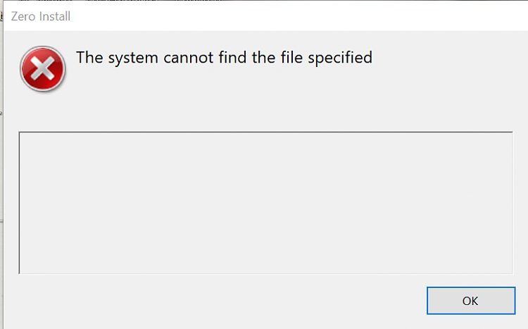 install no input file specified