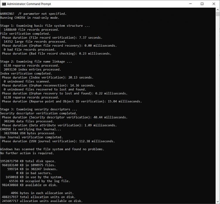 Can't restart. Re-start circle(?) just goes round and round endlessly-error-chkdsk.jpg