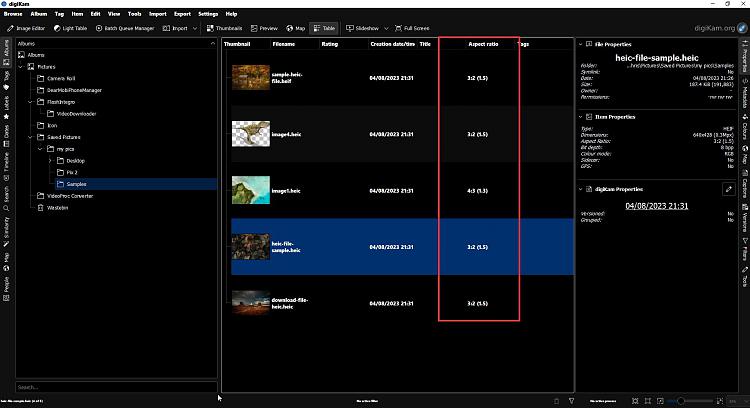 Is There An &quot;Aspect Ratio&quot; Detail Column In Windows Explorer?-digikam-table.jpg