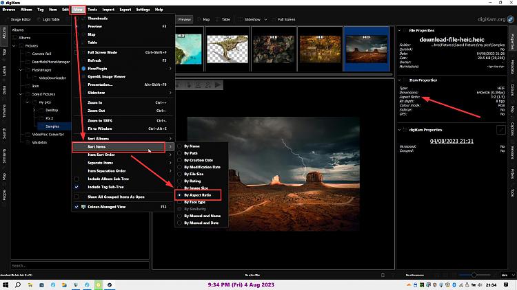 Is There An &quot;Aspect Ratio&quot; Detail Column In Windows Explorer?-digikam.jpg