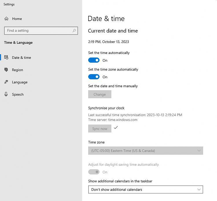 EDT to EST date modified time change Windows 10 Forums
