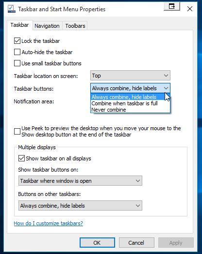 Missing Taskbar Icons-taskbar-properties-combine-taskbar-buttons.jpg