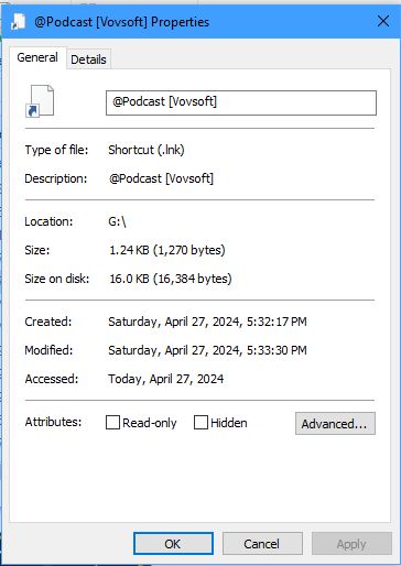 Windows 10 shortcut property using COMMENT field-prop-nocomm.jpg