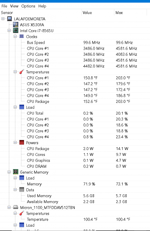 Asus Vivobook currently overheating - fan noise-ohm-resilts.png