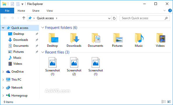 Different Library Icons In Explorer Navigation Panel?-windows_10_file_explorer_quick_access_home_view.png