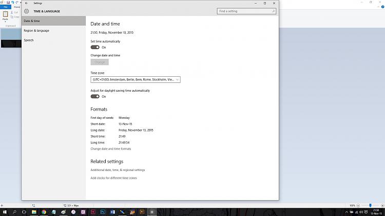 Windows 10 gives the wrong time but is set to the correct time zone-dateandtime.jpg