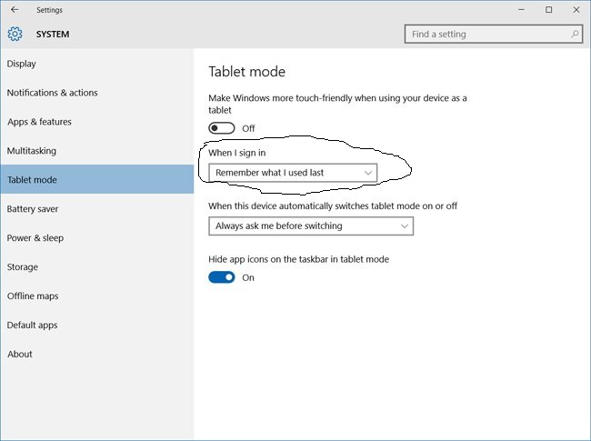 Different default modes (Tablet/Desktop) for different user accounts..-tabletmode.jpg