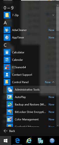 Control panel folder with subfolder list, in start menu - old style-capture.png