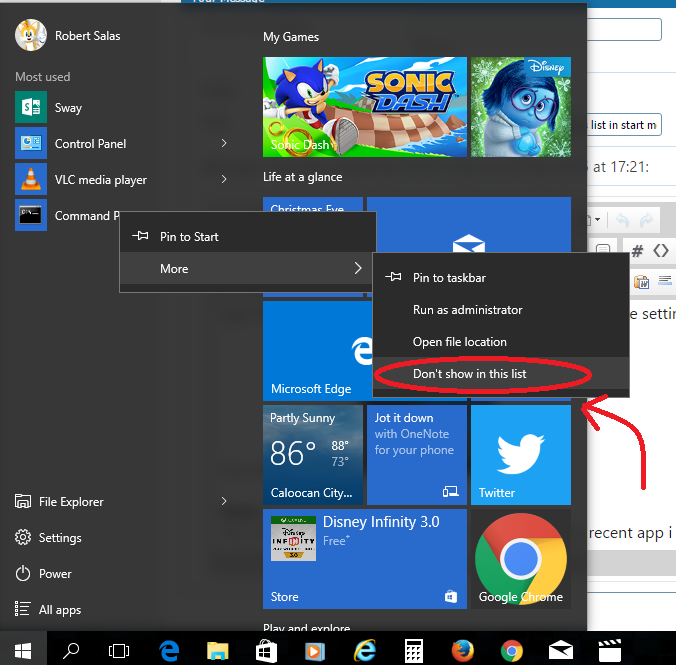Can i modified the most used apps list in start menu of my Windows 10?-untitled.png