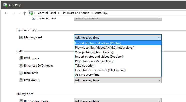 How to put &quot;Import pictures/videos using WindowsExplorer&quot; in AutoPlay?-capture.png