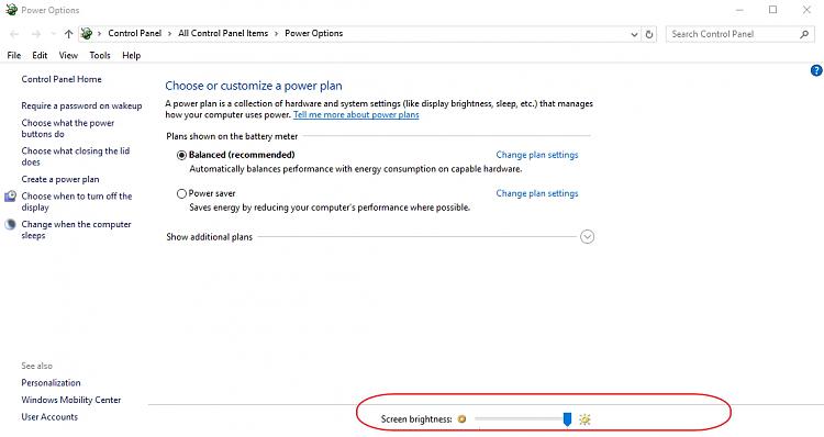 windows 10 dim display after