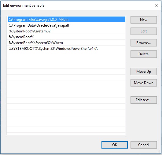 Reset Java Environment Variable Path-path.jpg