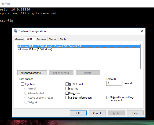 Slow boot/shutdown sometimes &amp; Sys Config shows a choice of OS?-capture.png