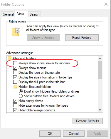 Folder Photos:  Showing Thumbnail Photos Rather Than IrfanView Icons ?-folder-options.jpg
