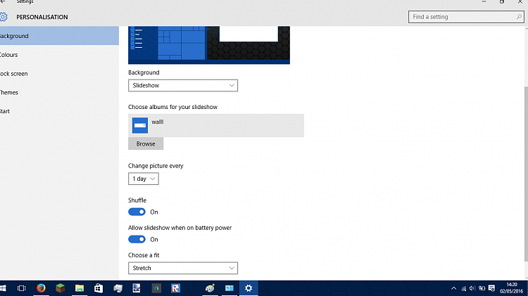 unable to select use battery power with slideshows-dss.png