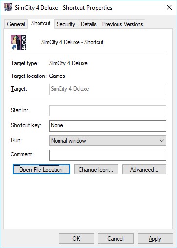 Unable to edit target location on shortcuts-sc4.jpg