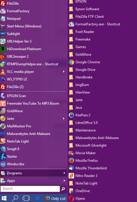 Only List on Start Menu, Not Icons-classic-shell.jpg