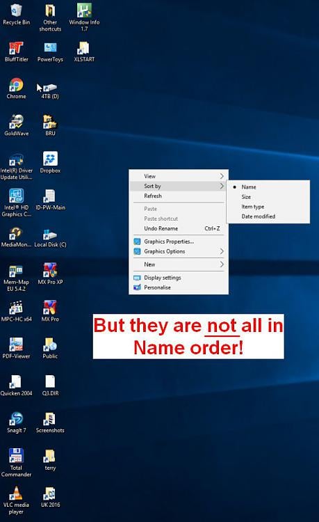 Order Of Desktop Icons Windows 10 Forums