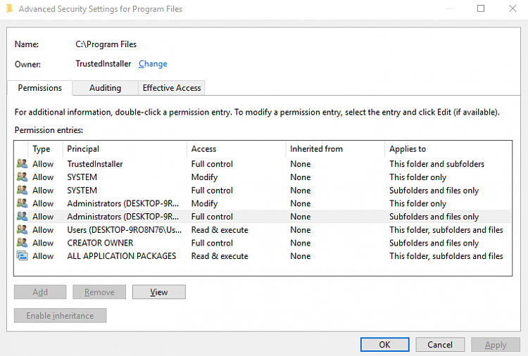 Permission / Advanced Security Settings issue with Program Files-advanced-security-settings.png