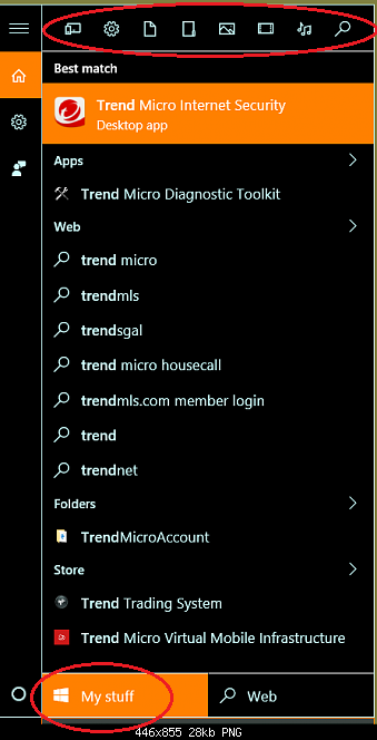 &quot;My Stuff&quot; button missing in search + missing search categories.-omp5htk.png
