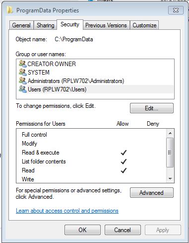 Problems with errors in Event Viewer relating to AMD graphics-pgmdatapermissions.jpg