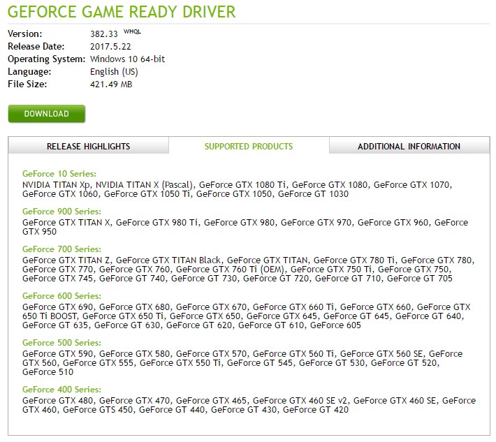 Latest Nvidia Geforce Graphics Drivers For Windows 10 Page 69 Windows 10 Forums