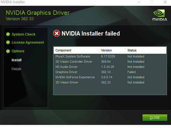 Latest NVIDIA GeForce Graphics Drivers for Windows 10-fail.png