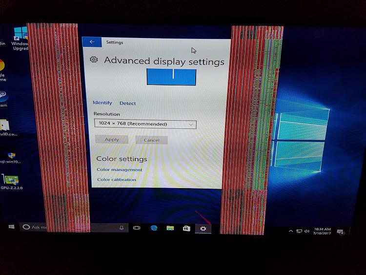Artifacts on screen. Screen goes black Solved - Page 2 - Windows 10 Forums