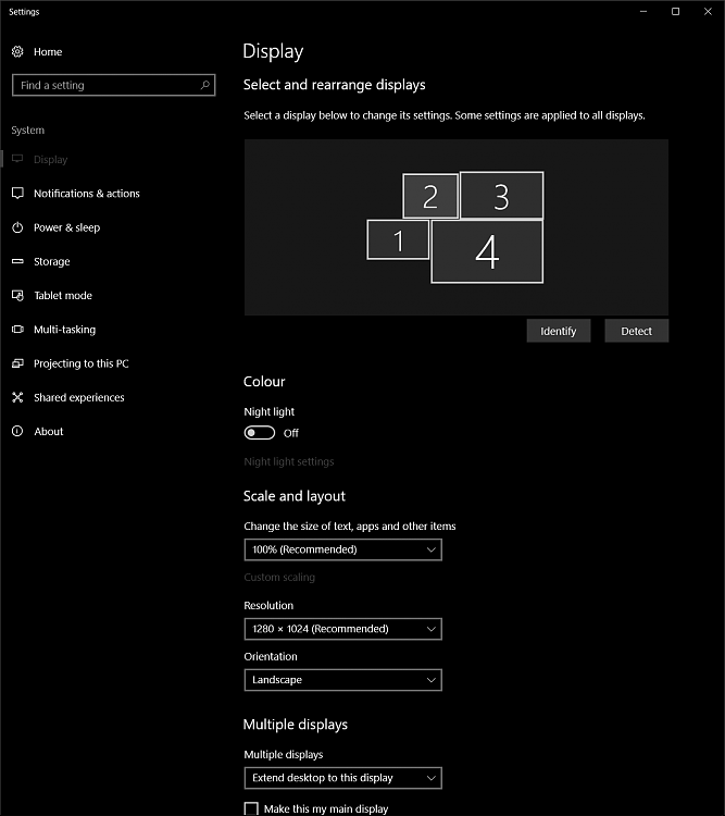 Disconnecting and re-extending desktop to display, changes arrangement-displaysettings.png