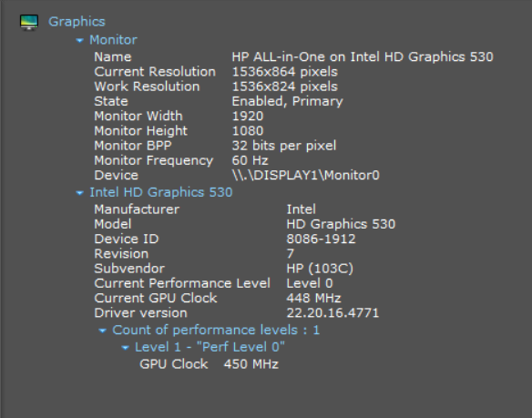 Performance counter. Monitor width перевод.