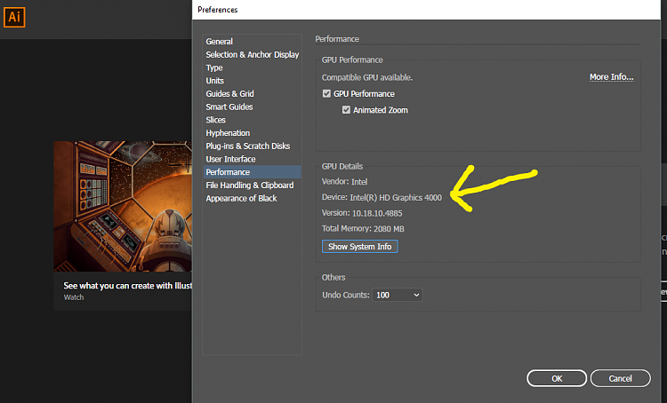 Force enable AMD graphics for Adobe Illustrator. Adobe Community